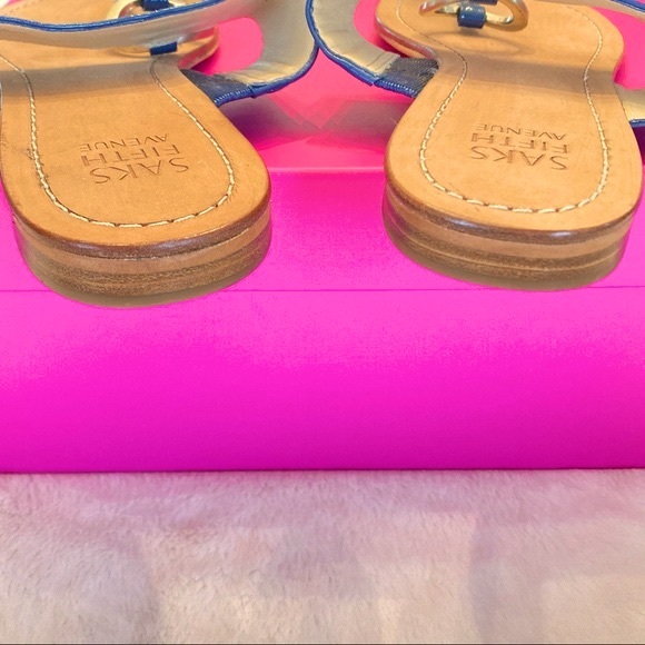 Saks Fifth Avenue Leather Sandals - Picture 14 of 15